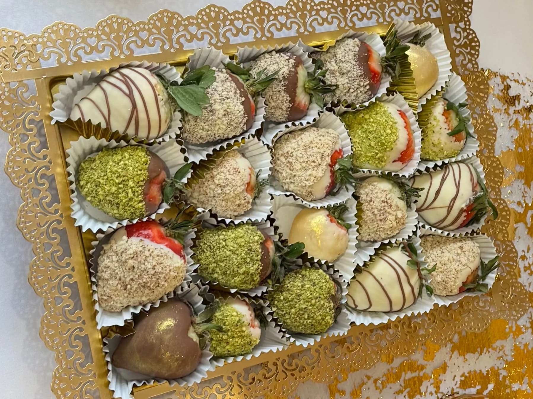 Strawberry covered chocolate - Egyptian dessert